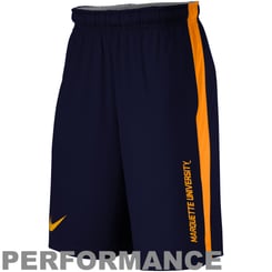 Nike Marquette Golden Eagles Fly Performance Shorts - Navy Blue