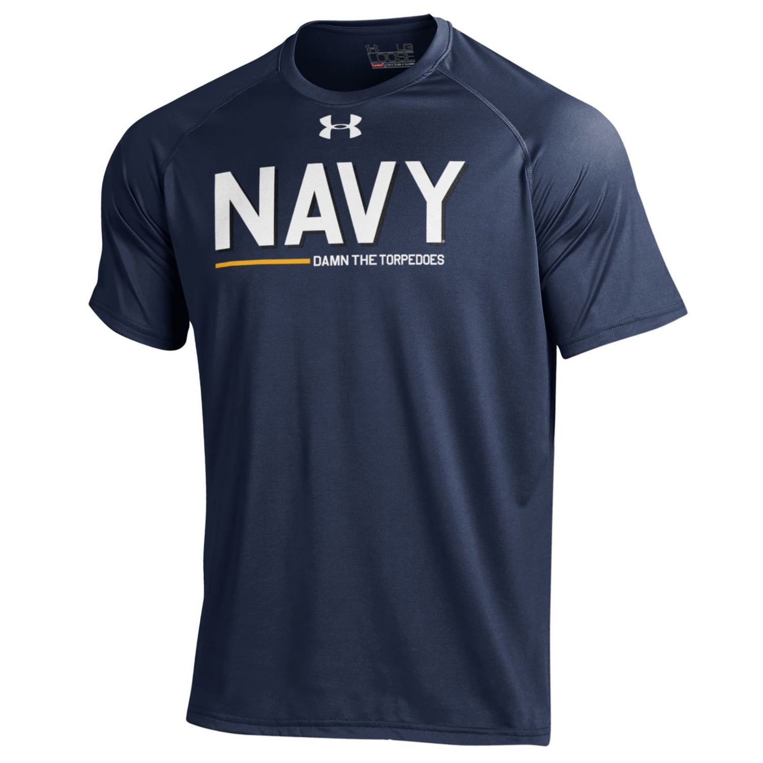 Under Armour Navy Midshipmen Navy TwoSided Fleet Tech Performance TShirt