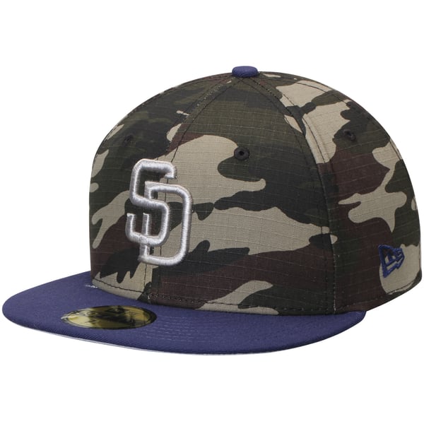 blue and white padres hat