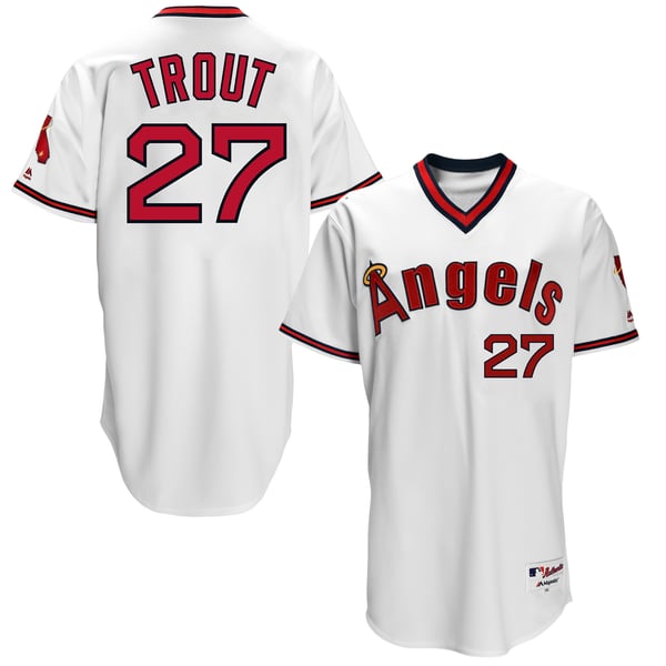 mike trout retro jersey
