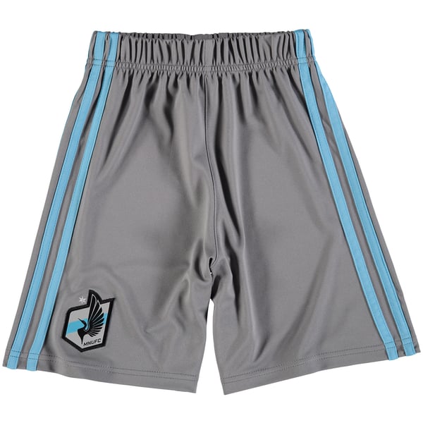 Preschool Minnesota United FC adidas Gray/Light Blue Primary Fan Shorts