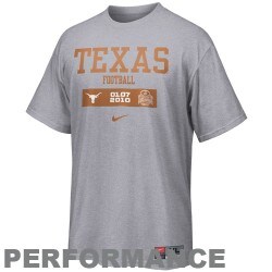 unknown Nike Texas Longhorns Ash 2010 BCS National Championship Bound Performance T-shirt