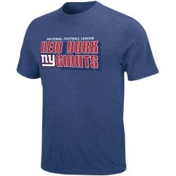 unknown New York Giants Royal Blue Defensive Front Heathered T-shirt