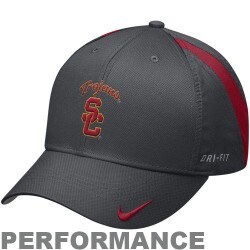 unknown Nike USC Trojans Charcoal Training Camp Legacy 91 Performance Adjustable Hat