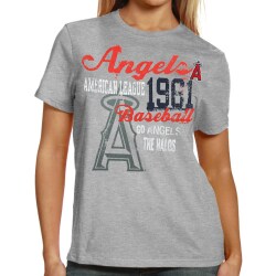 unknown Los Angeles Angels of Anaheim Ladies Ash Wild Card T-shirt