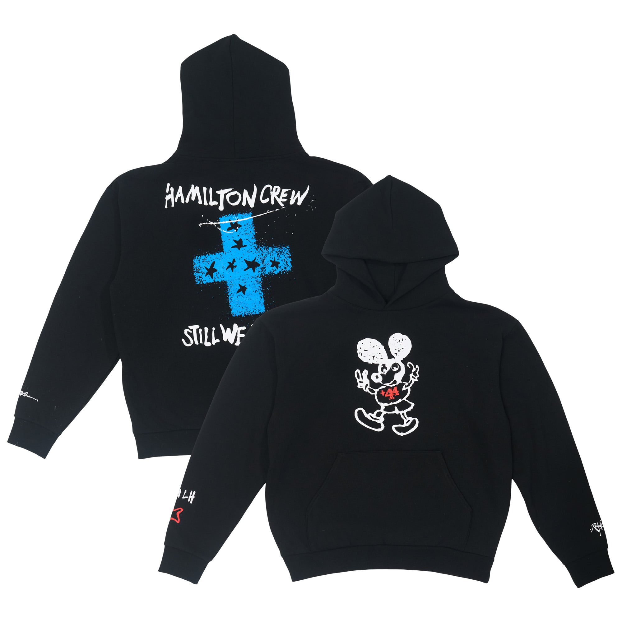 44 Lucky Mouse プルオーバーパーカー - ユニセックス - ブラック