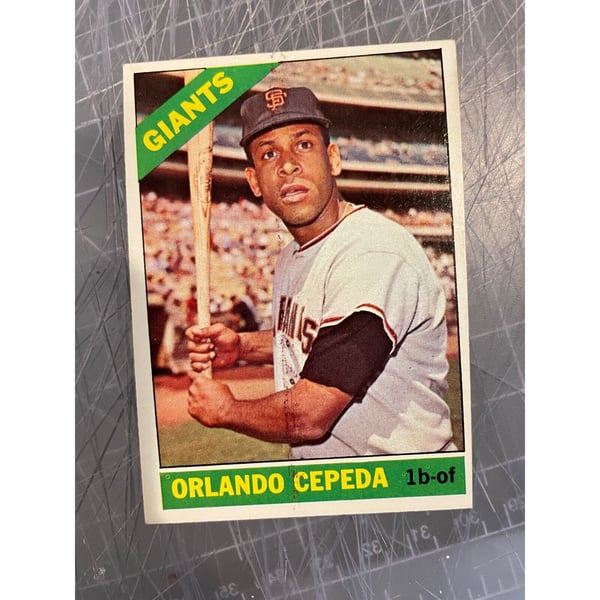 1966 Topps #132 Orlando Cepeda San Francisco Giants Baseball Card Nm