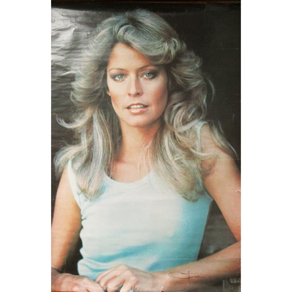 1976 LOGANS RUN poster Farrah Fawcett Michael York VTG Iron-On UNUSED T