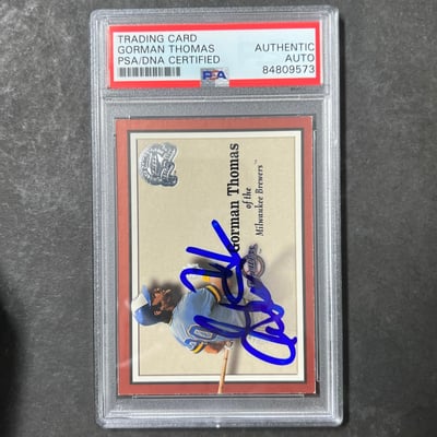 Gorman Thomas Memorabilia, Autographed Gorman Thomas Collectibles 
