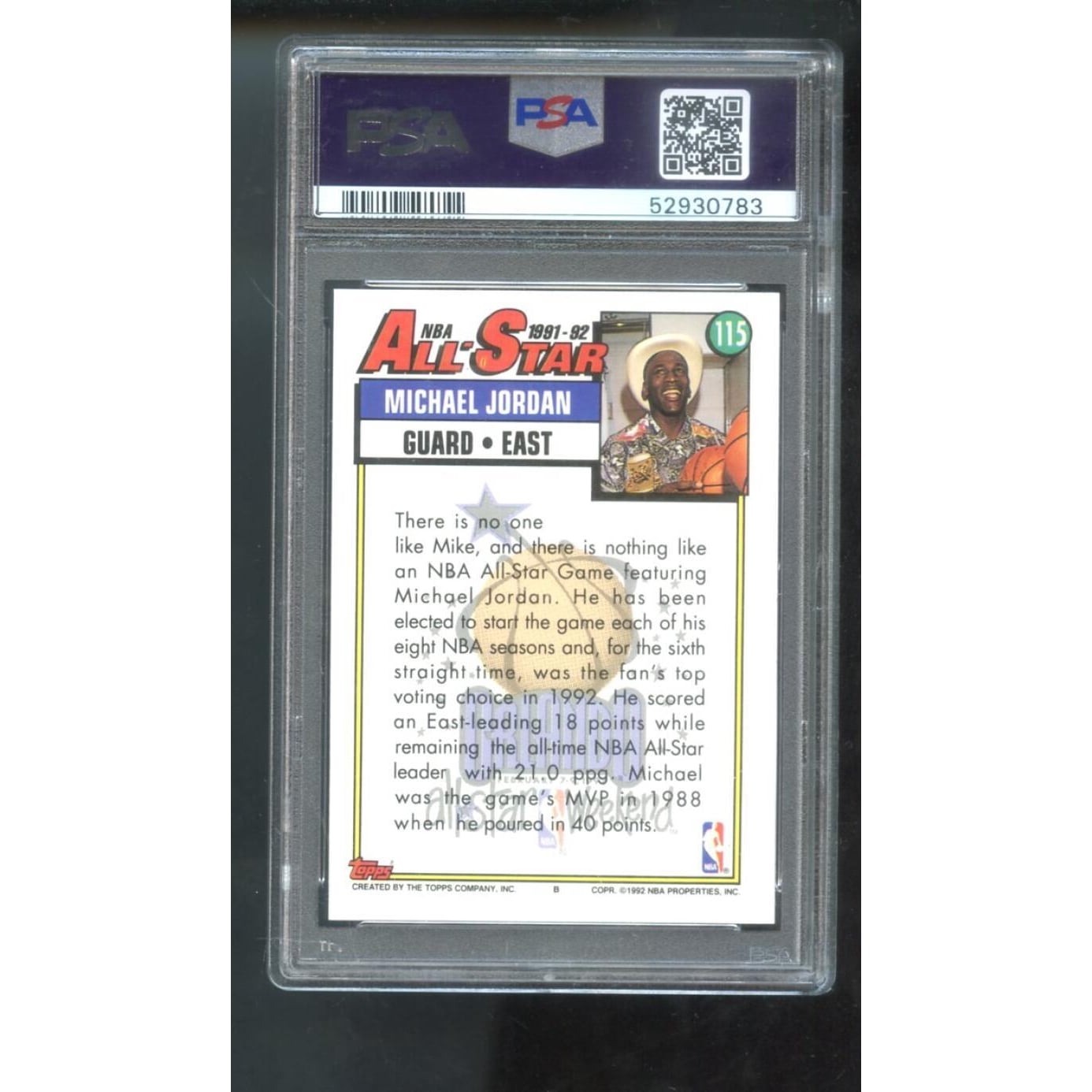 Jordan Michael 0 PSA Graded Card Topps Upper Deck Basketball NBA 