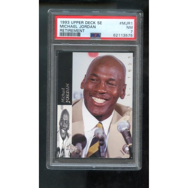 1993-94 Upper Deck SE #MJR1 Michael Jordan Retirement PSA 7 Graded 
