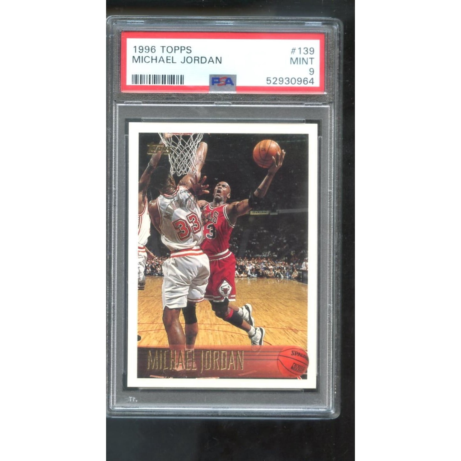PSA 9 MINT OC BASKETBALL CARD 1989 FLEER STICKER MICHAEL JORDAN 