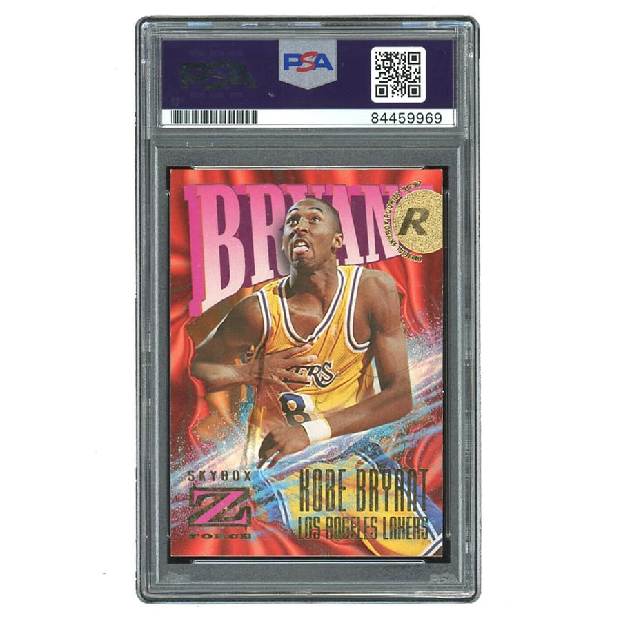 1996 Skybox Z Force Kobe Bryant Signed Autographed RC Rookie Card 