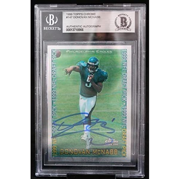 Donovan McNabb Autographed Trading Cards, Signed Donovan McNabb 