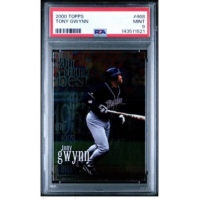 2000 Topps #468 Tony Gwynn Padres Hof Psa 9