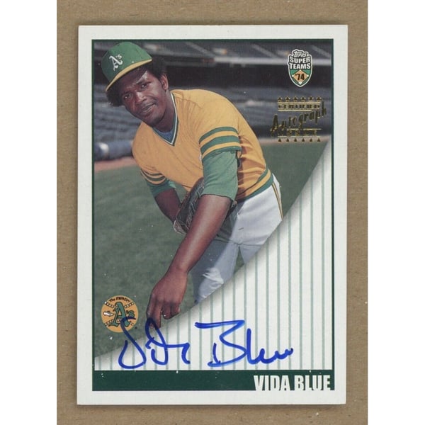 Autographe De Baseball Signé Vida Blue - Certifié PSA/DNA (Réf AK24750)