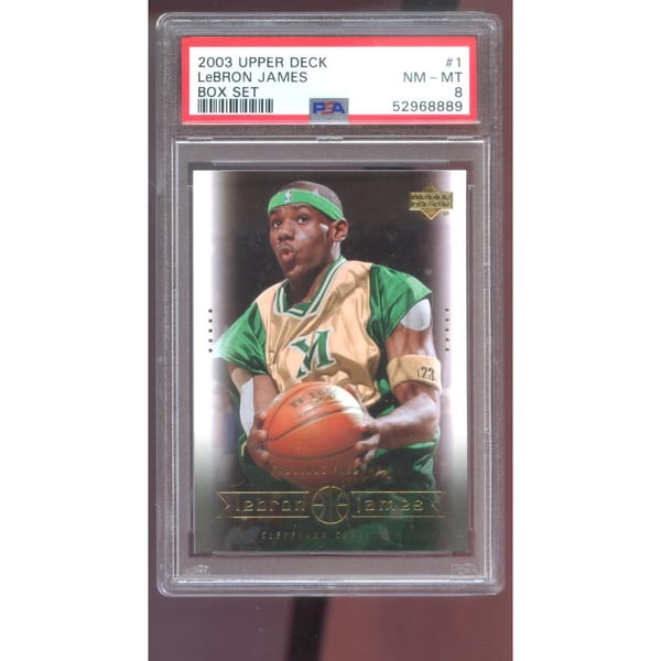 2003-04 Upper Deck Box Set #1 Lebron James ROOKIE RC PSA 8 Graded 