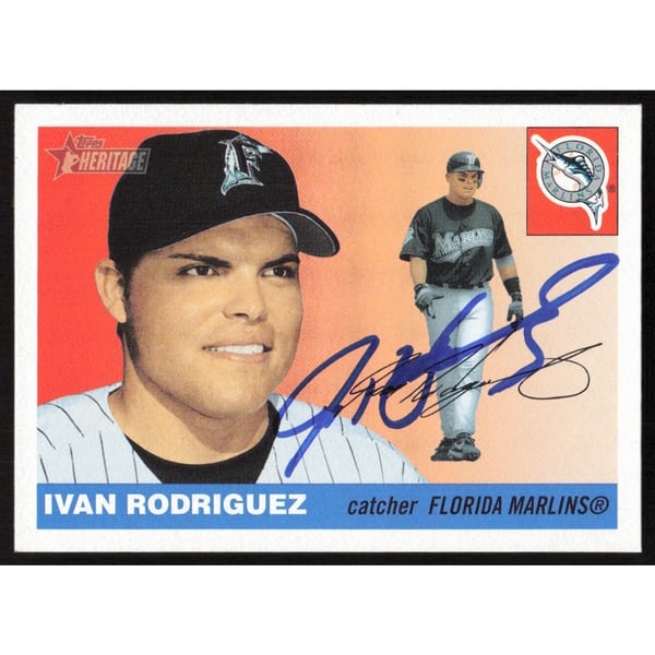 Ivan Rodriguez Autographed Trading Cards, Signed Ivan Rodriguez 