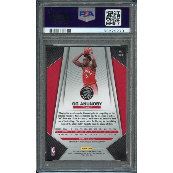 OG Anunoby Autographed Trading Cards, Signed OG Anunoby Inscripted 