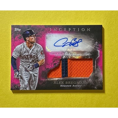 Alex Bregman Autographed Autographed Cards, Signed Alex Bregman 