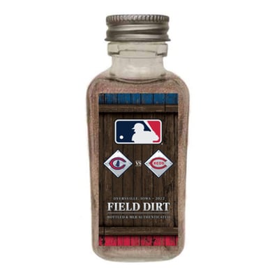 2022 Chicago Cubs vs. Cincinnati Reds Game in Dyersville, Iowa - Game-Used Dirt Jar
