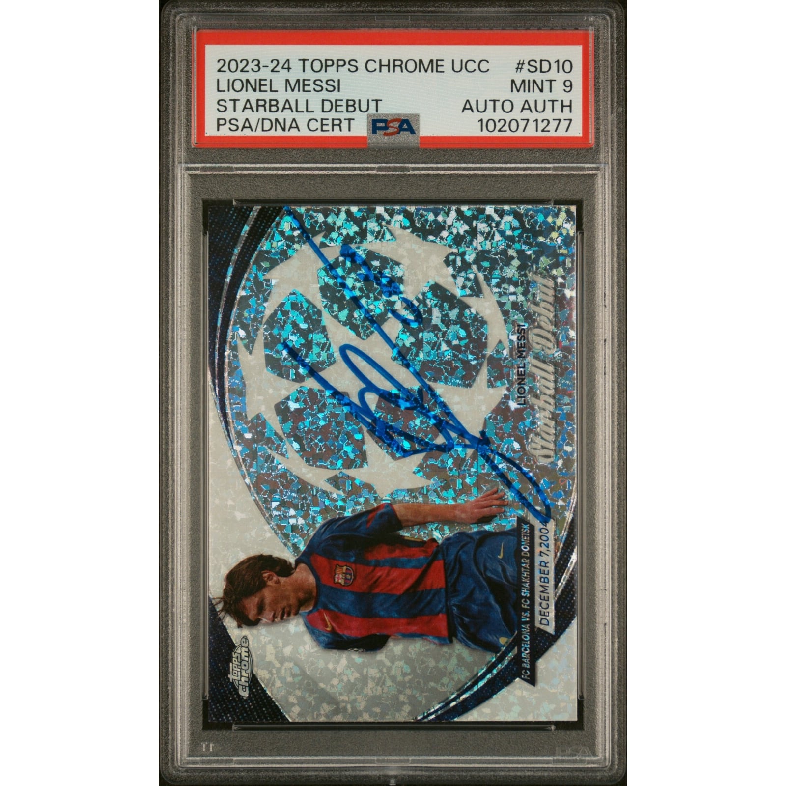 Topps Chrome UEFA 2023-24 Lionel Messi Competitions Club CC Golazo 