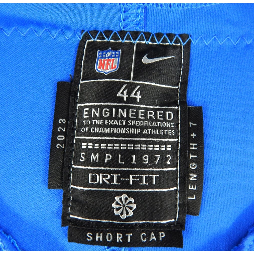 2023 Detroit Lions Bobby Hart #51 Game Issued Blue Jersey 90 Seasons ...