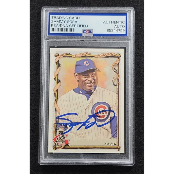 2023 SAMMY SOSA Signed Topps Allen & Ginter Card-CHICAGO CUBS-PSA