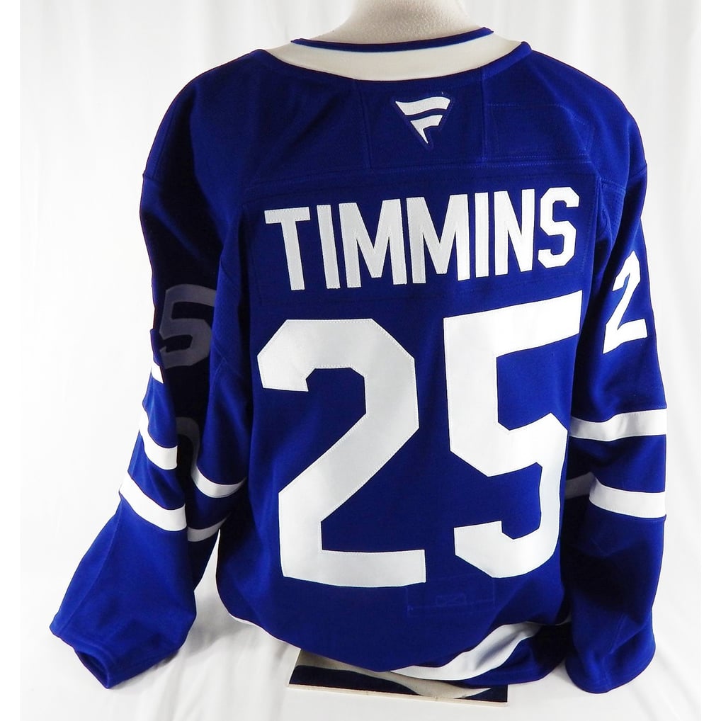 2024-25 Toronto Maple Leafs Conor Timmins #25 Game Used Blue Jersey Set ...