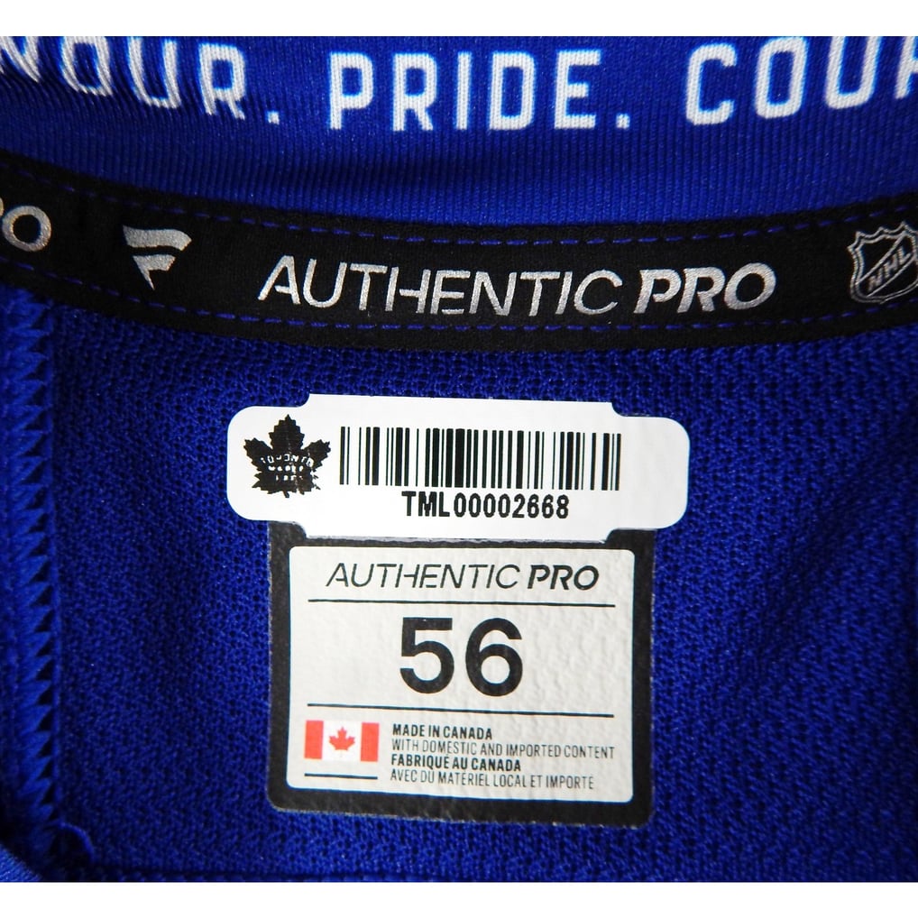 2024-25 Toronto Maple Leafs Conor Timmins #25 Game Used Blue Jersey Set ...