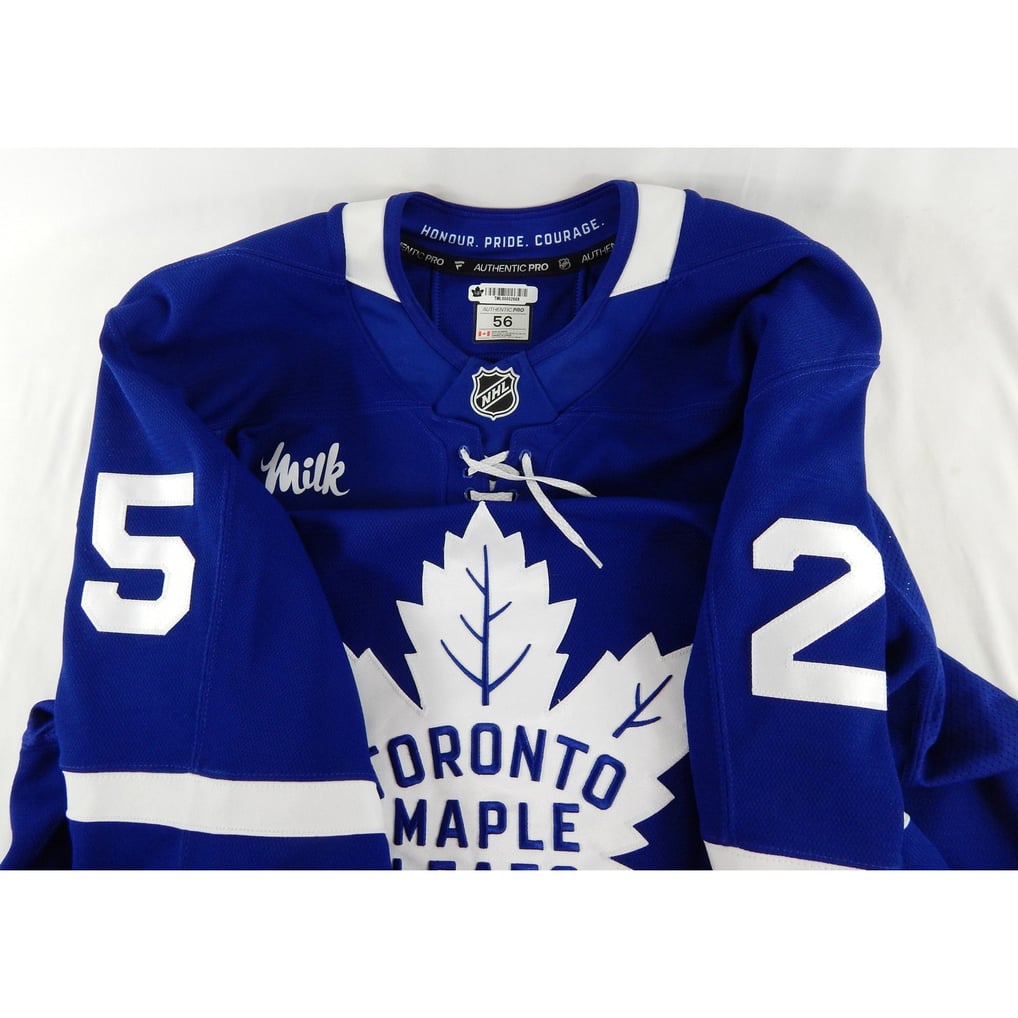2024-25 Toronto Maple Leafs Conor Timmins #25 Game Used Blue Jersey Set ...