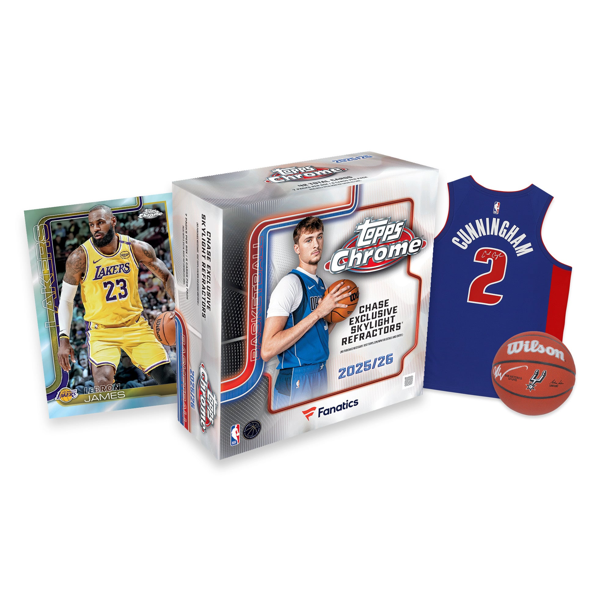 2025/26 Topps Chrome Basketball Factory Sealed Fanatics Exclusive 