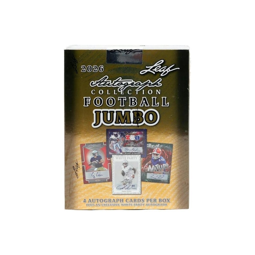 2026 Leaf Autograph Collection Football Hobby Jumbo Box