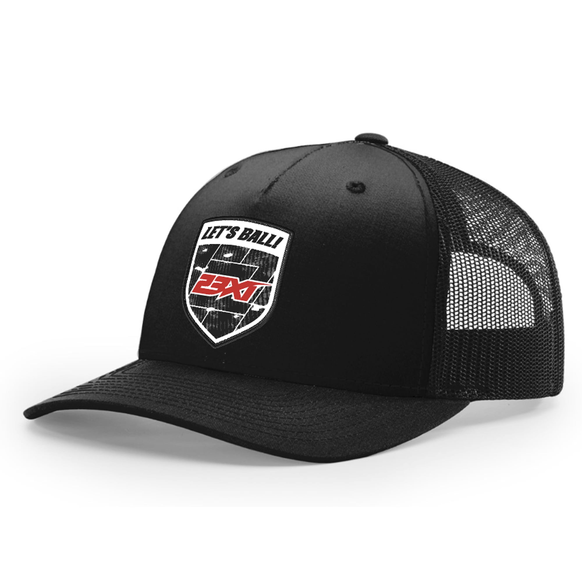 Men's Classic Ink Black 23XI Racing Let's Ball Adjustable Trucker Hat
