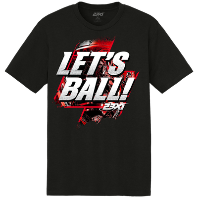 23XI Racing Classic Ink Let's Ball T-Shirt - Black