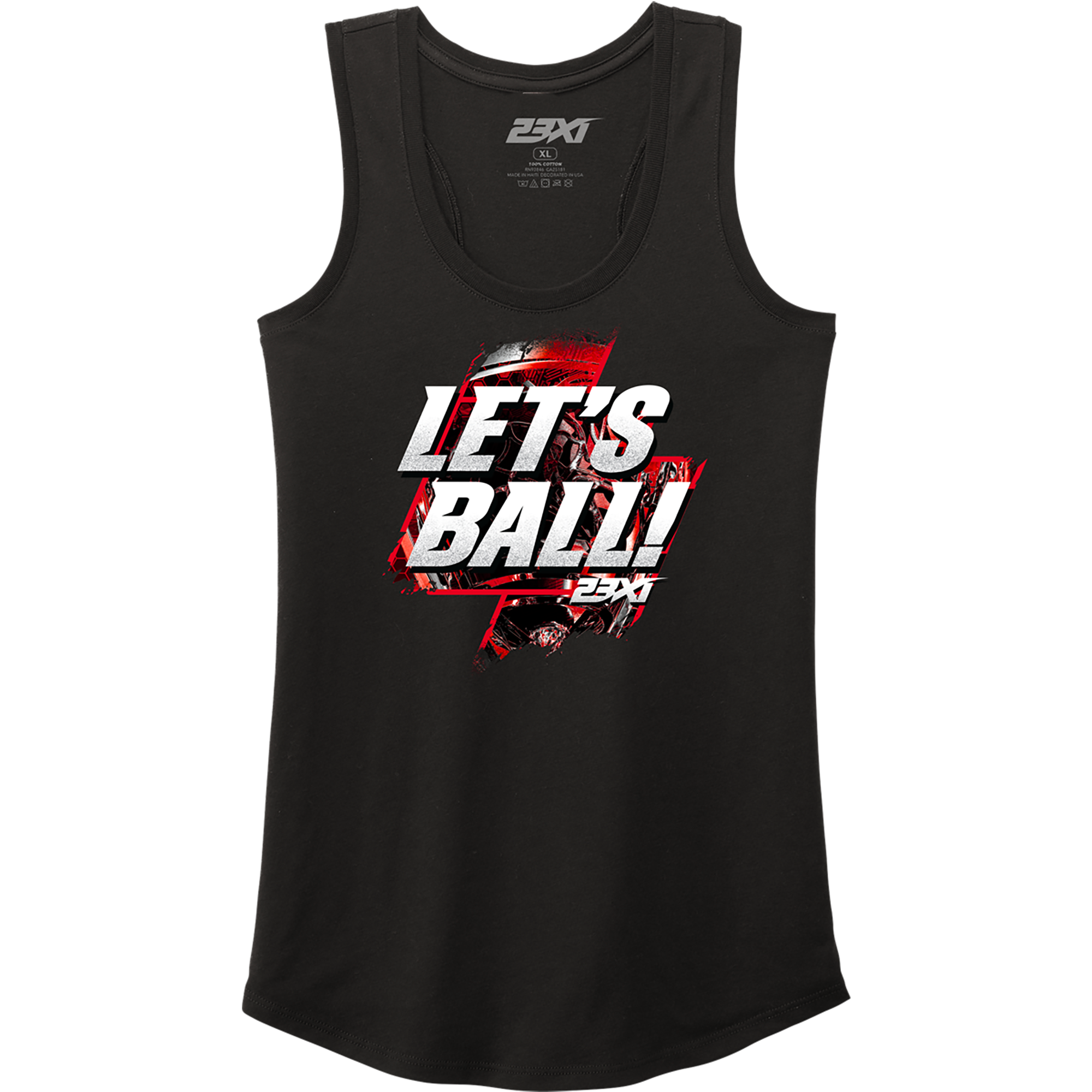 Women's Classic Ink Black 23XI Racing Let's Ball Tank Top