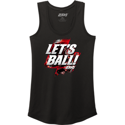 23XI Racing Classic Ink Women's Let's Ball Tank Top - Black