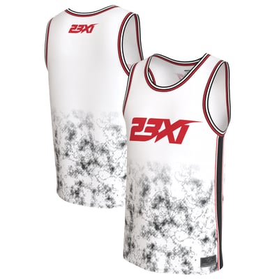  23XI Racing ProSphere Youth Sublimated Basketball Jersey - White