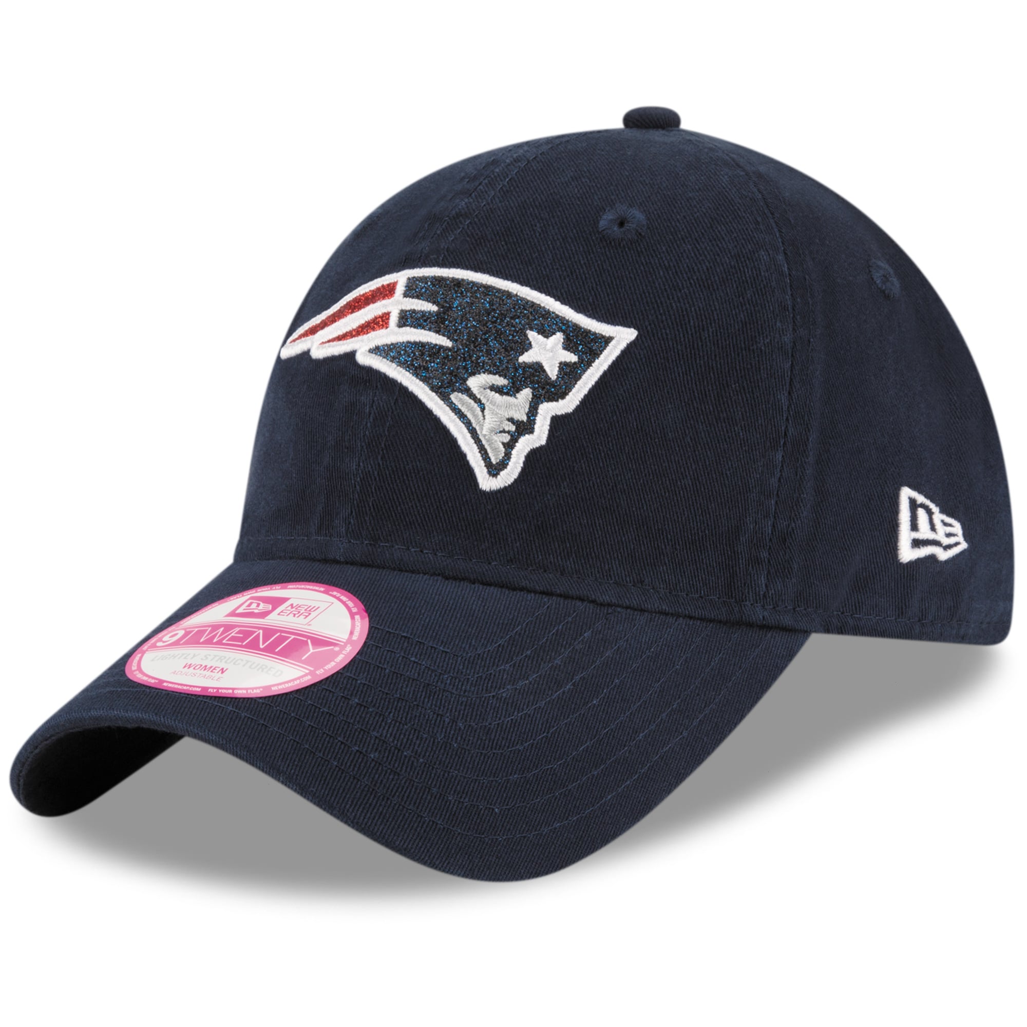 New Era New England Patriots Women's Navy Team Glisten 9TWENTY