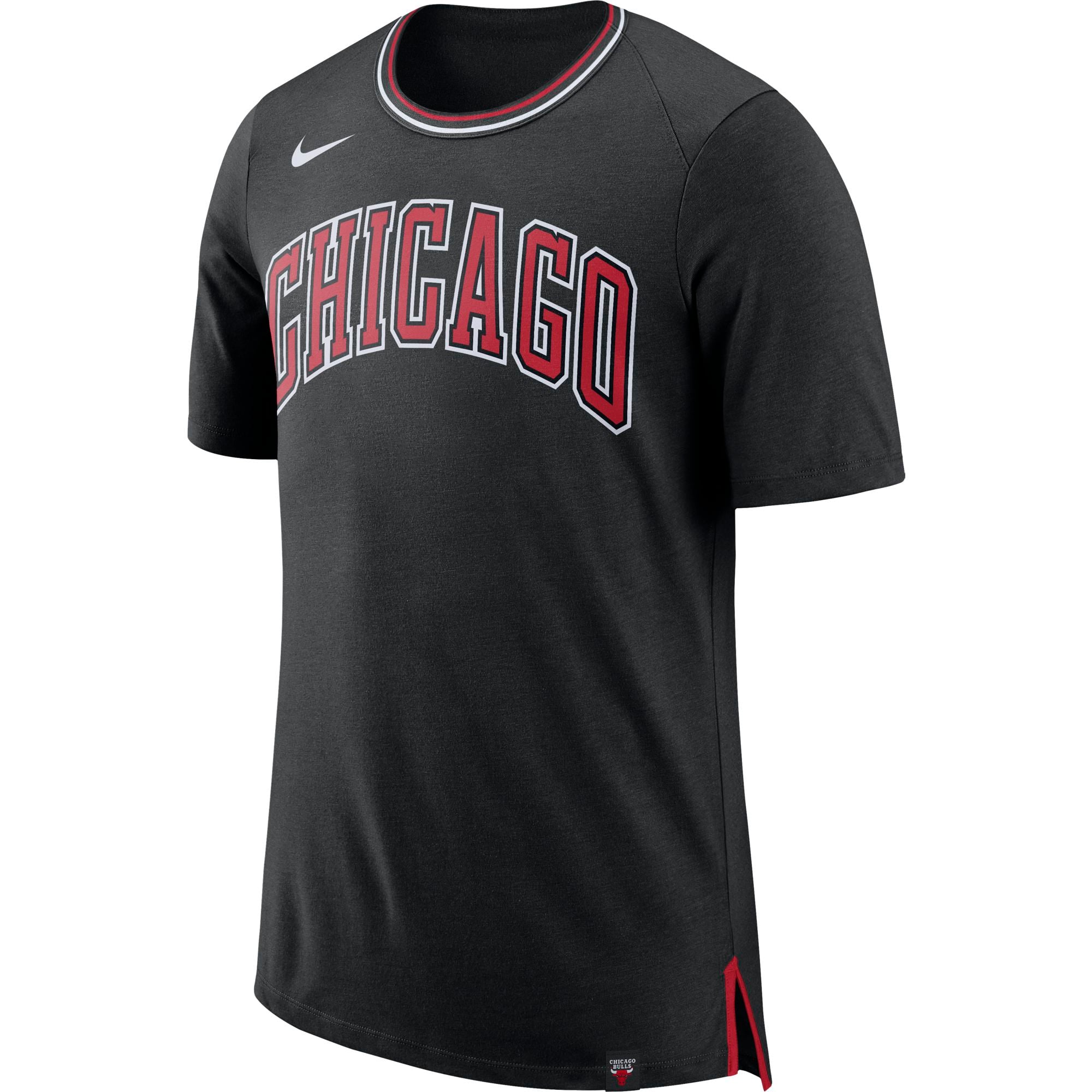 black chicago bulls tshirt