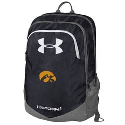 Under Armour Iowa Hawkeyes Black Hustle 3.0 Performance Backpack
