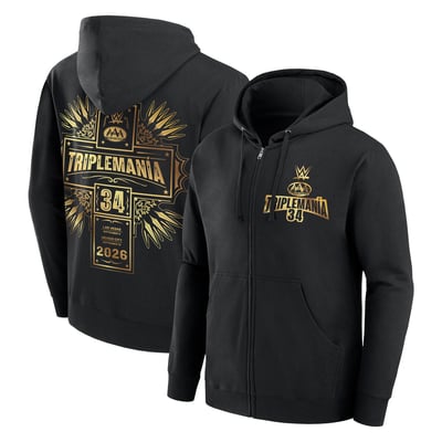 AAA Triplemanía 34 Full-Zip Hoodie - Black