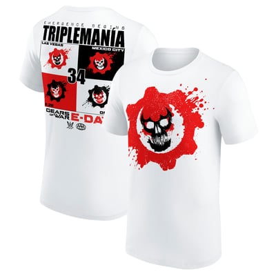 AAA Triplemanía 34 x Gears of War E-Day T-Shirt - White