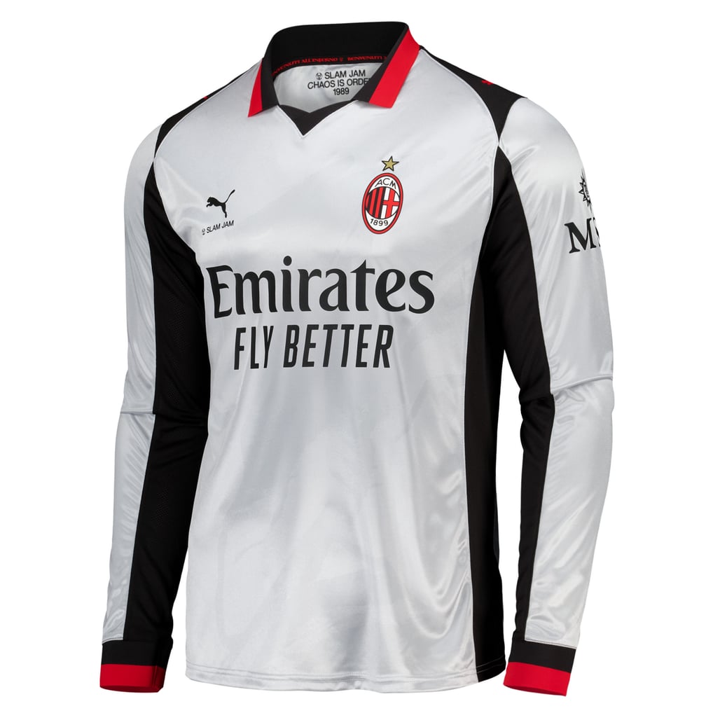 AC Milan x Slam Jam Trikot - Langarm - Silber
