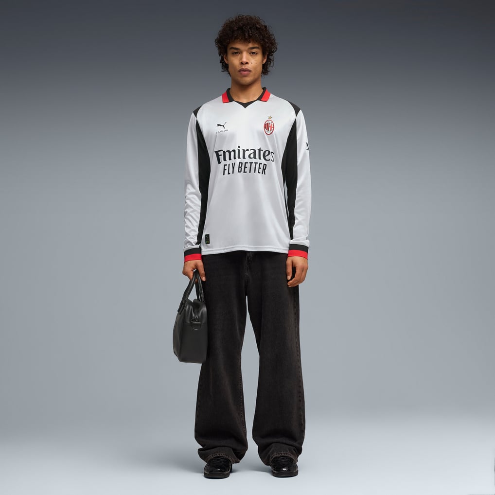 AC Milan x Slam Jam Trikot - Langarm - Silber