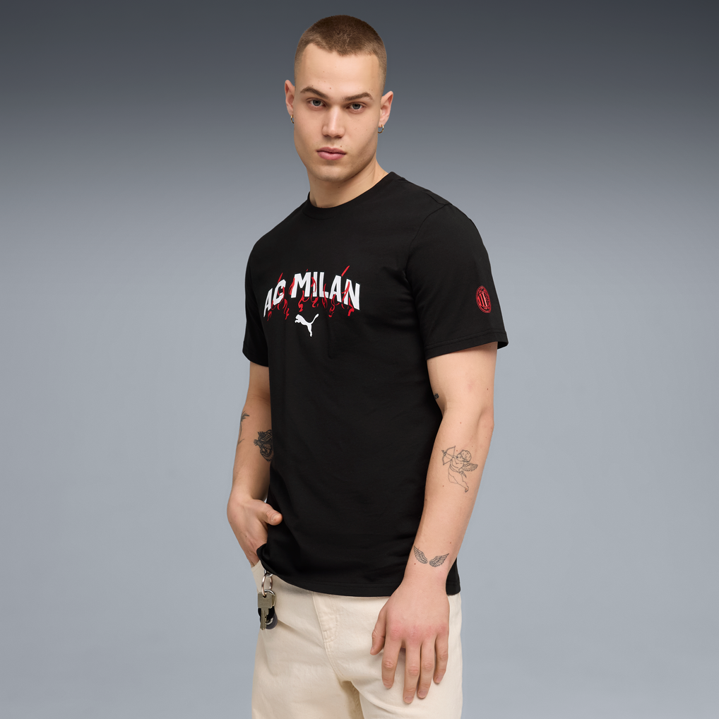  AC Milan Puma ftblCulture T-Shirt - Black