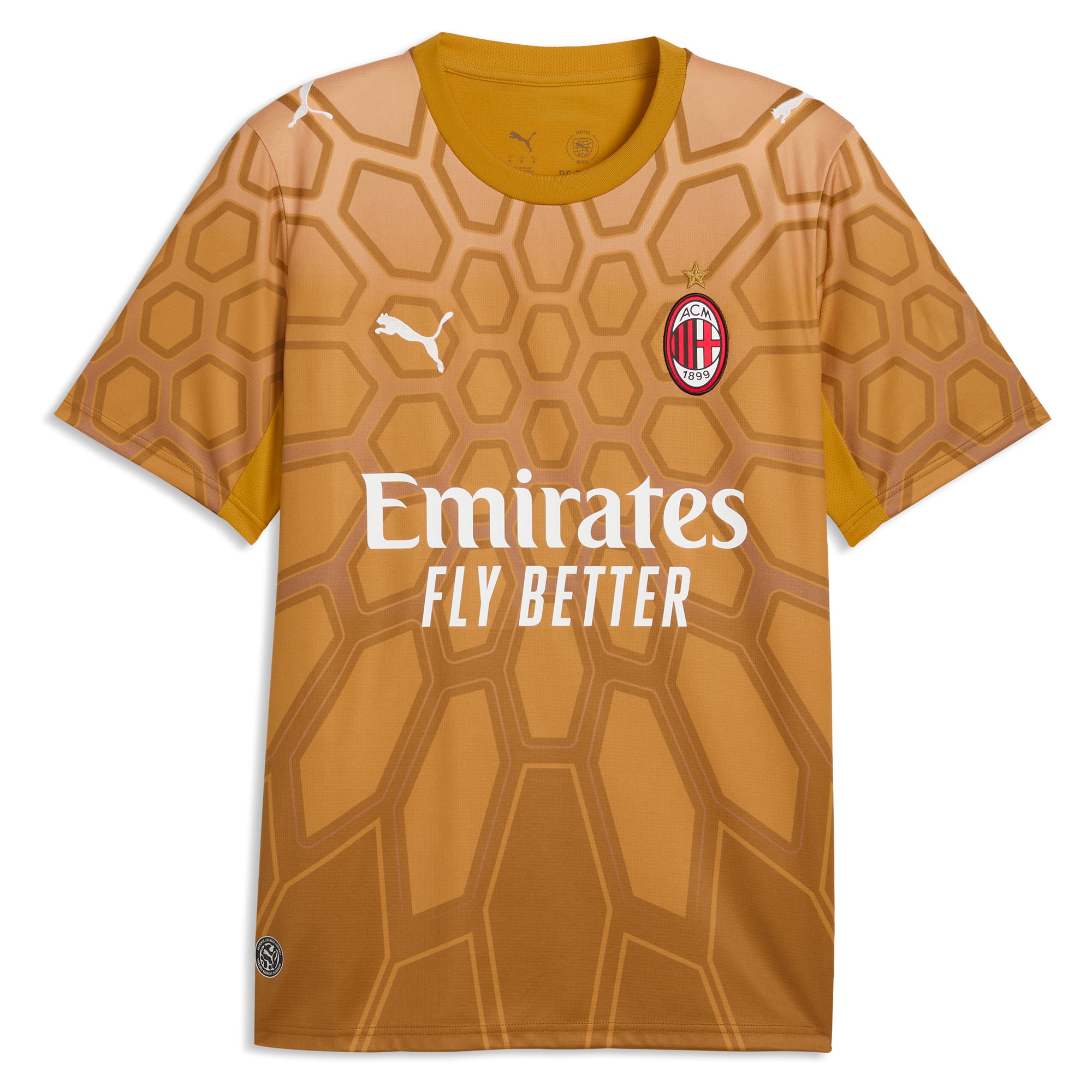 Men's Puma Gold AC Milan 2026/27 Goalkeeper Replica Jersey