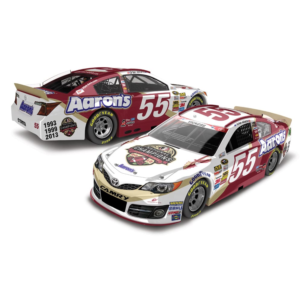 Action Racing 2014 Brian Vickers #55 Aaron's FSU Champs 1:24 Scale