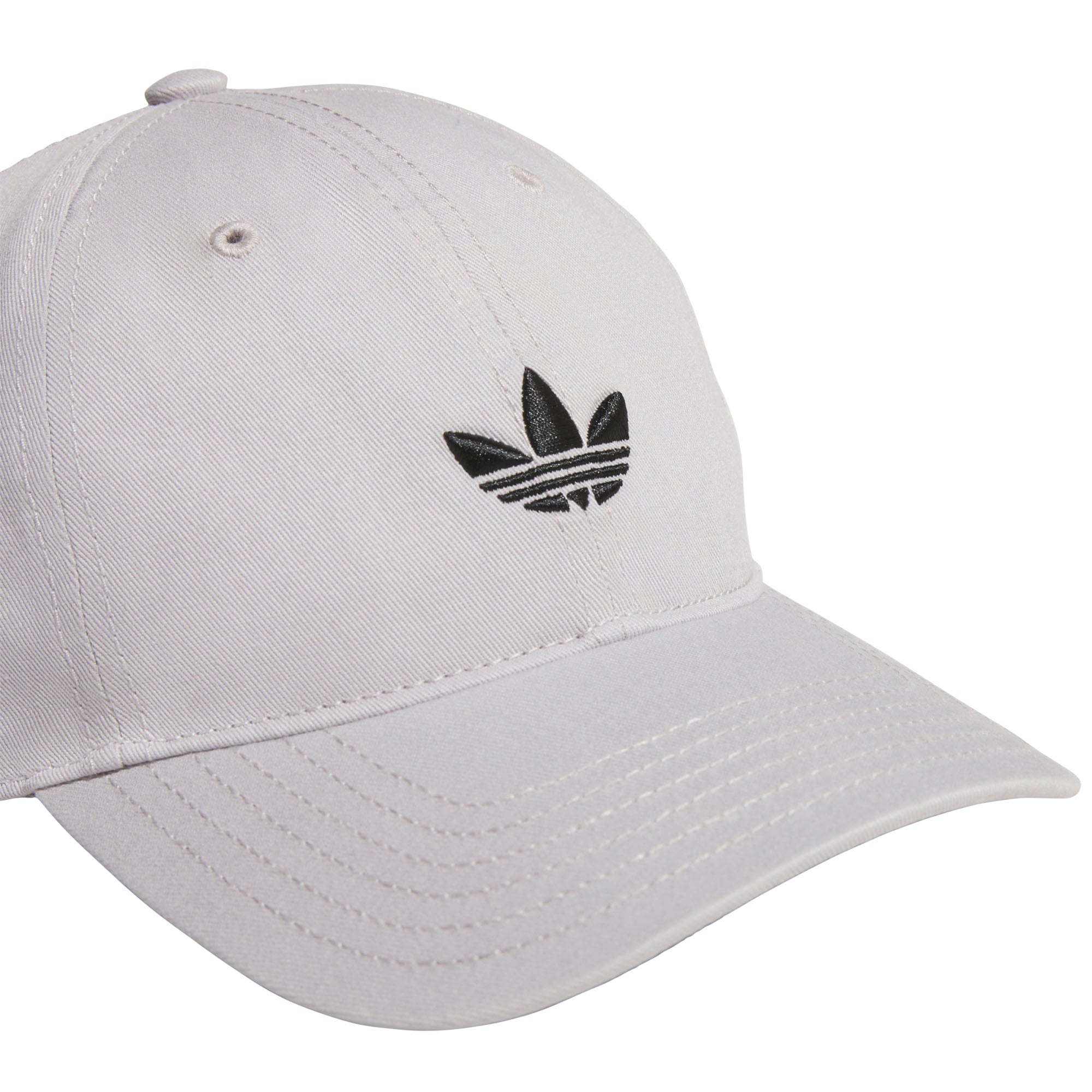 Men's Gray adidas Originals Relaxed Trefoil Adjustable Hat