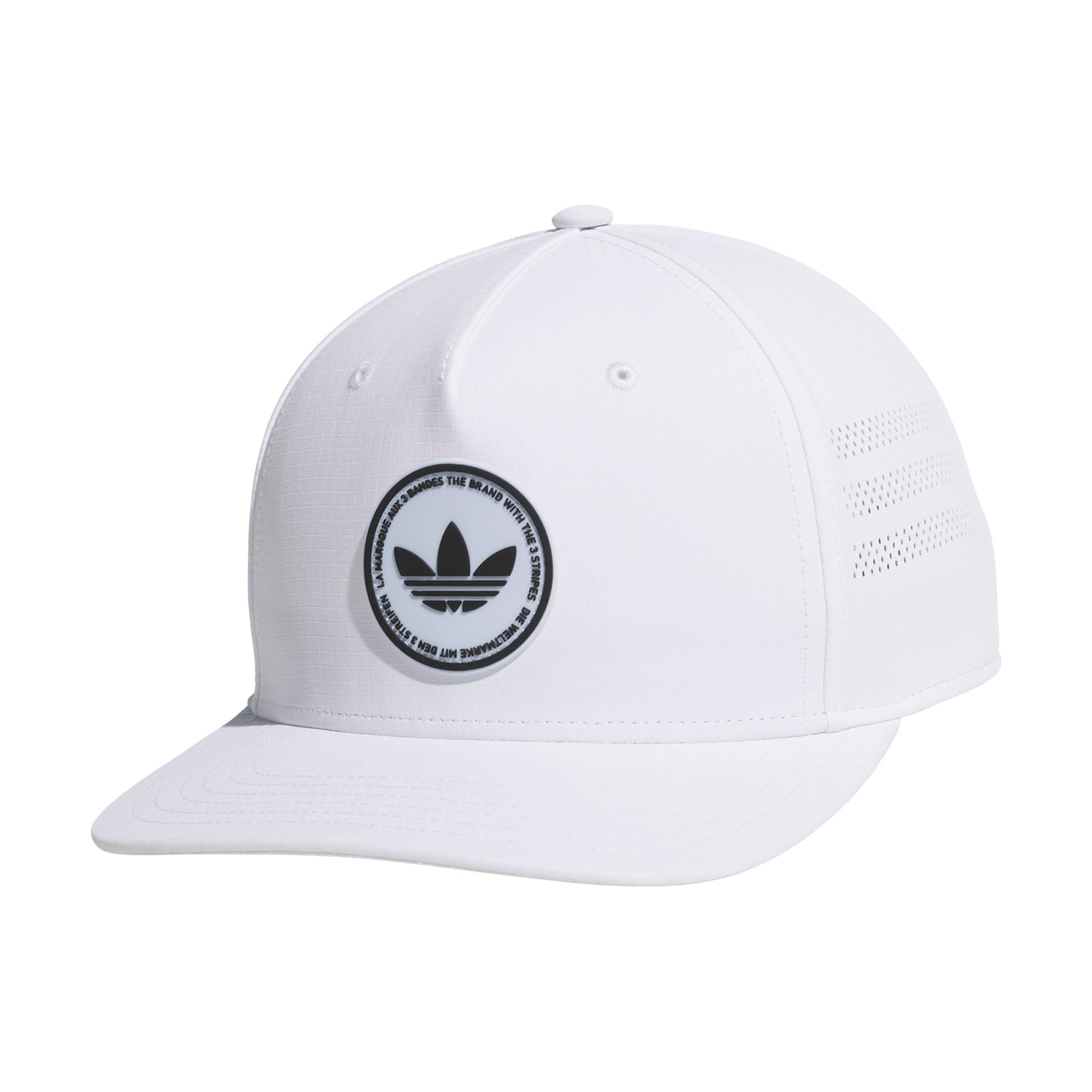 Men's White adidas Originals Emblem 2.0 Snapback Hat